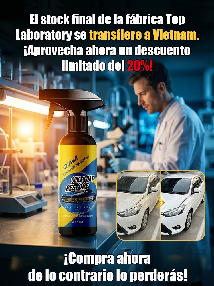 Spray de Nanorecubrimiento para Automóviles 5 en 1